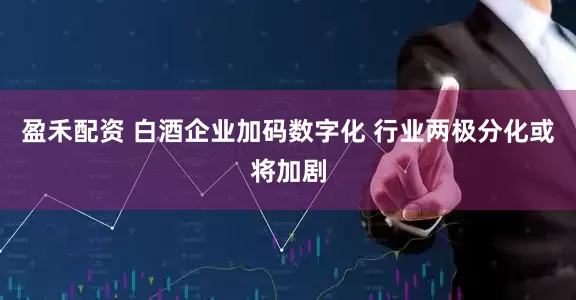 盈禾配资 白酒企业加码数字化 行业两极分化或将加剧